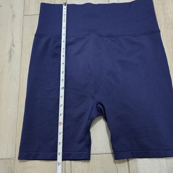 Victoria's Secret Pink Active Women's High Waist Bike Shorts Yoga Blue Size XL - Picture 7 of 10